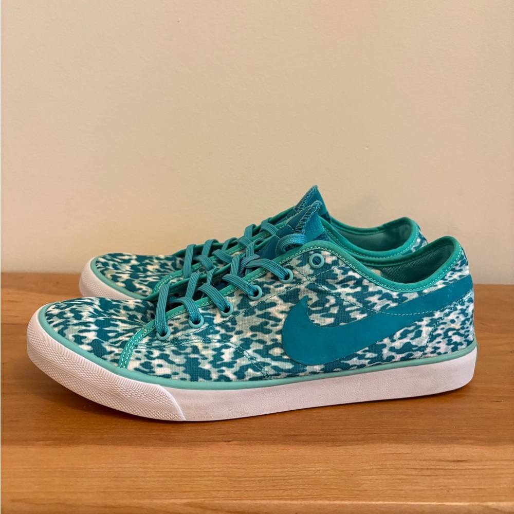 Nike Court Primo Canvas Teal Blue Womens Shoes Size 10
